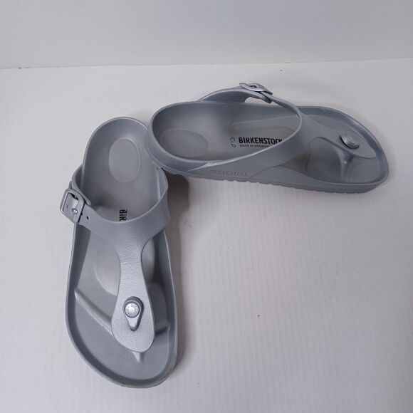 Birkenstock Gizeh EVA Sandals Womens Size 8 EU 39 Gray Made in Germany Vacation - Picture 3 of 12